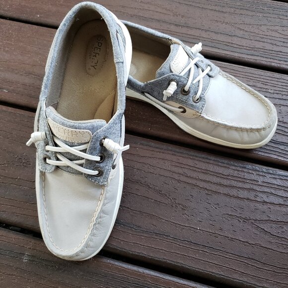 EUC women's Sperry Top-sider Ivyfish charcoal size 8 - Picture 5 of 10